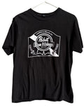 Pabst Blue Ribbon Beer black tee t-shirt