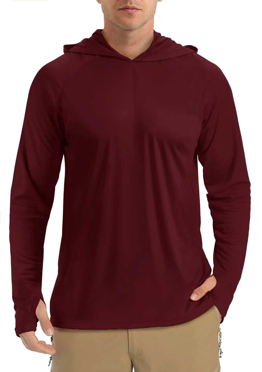 UPF 50+ UV Sun Protection T-Shirts Men's Long Sleeve Performance Casual Hoodies