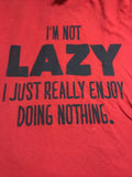 Vintage GDC T-Shirt Style 100% Not Lazy Large Very Nice 69