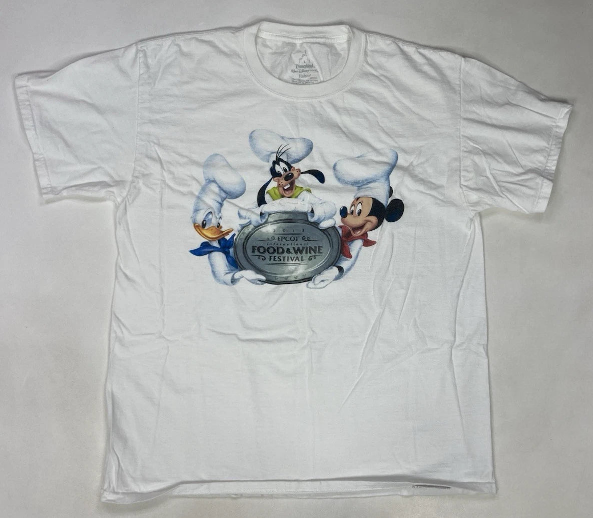 Disney Epcot International Food & Wine Festival 2013 Graphic T-shirt Men Large
