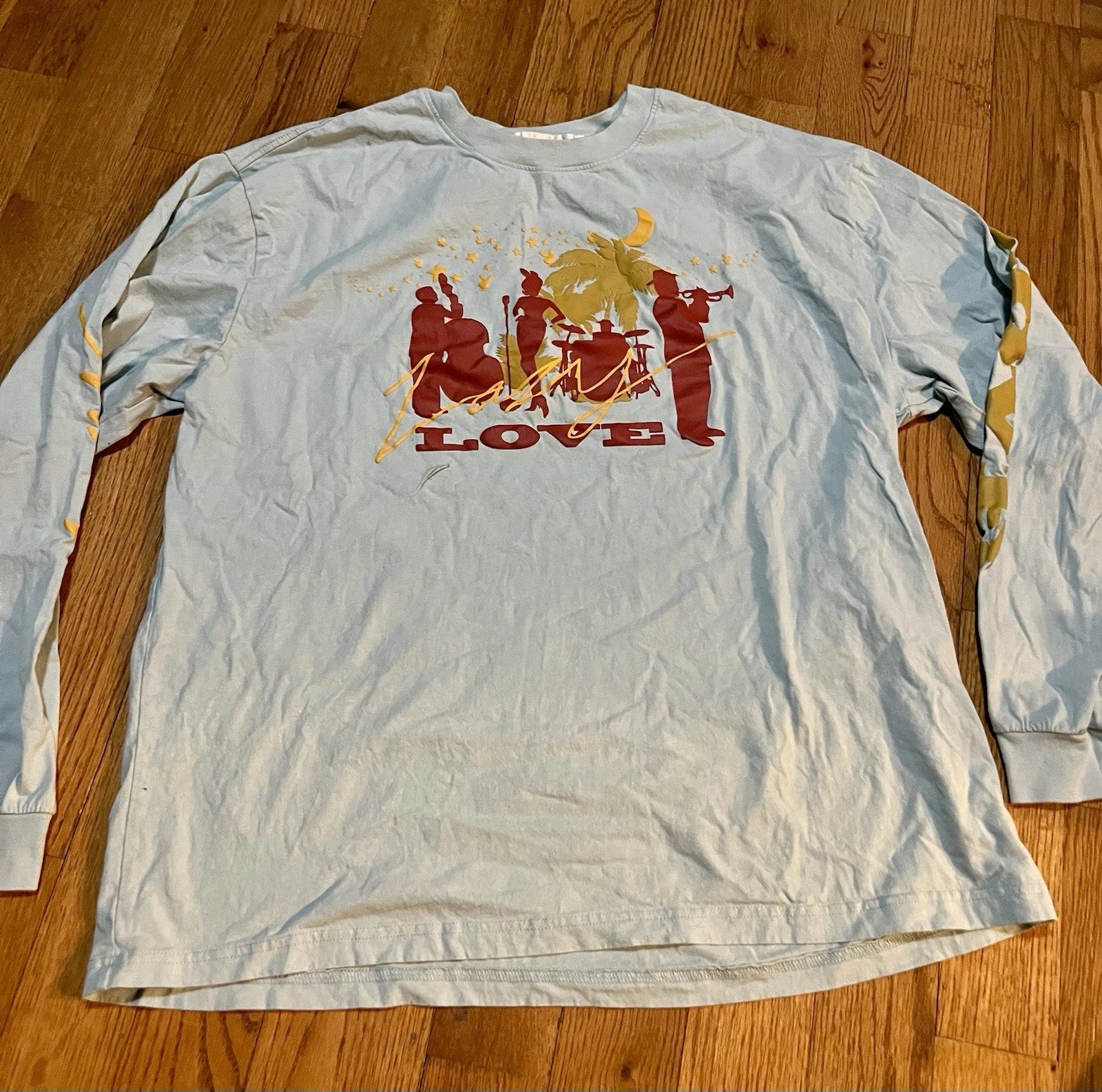 Playboy by Pacsun MEN'S LAZY LOVE LONG SLEEVE T-SHIRT Size Large