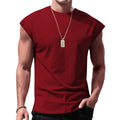 Men Summer Muscle Gym T-Shirt Sport Casual Tank Top Fitness Sleeve Vest Tee-UK