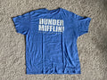 The Office Dunder Mifflin Blue Vintage Style Short Sleeve T-Shirt XL