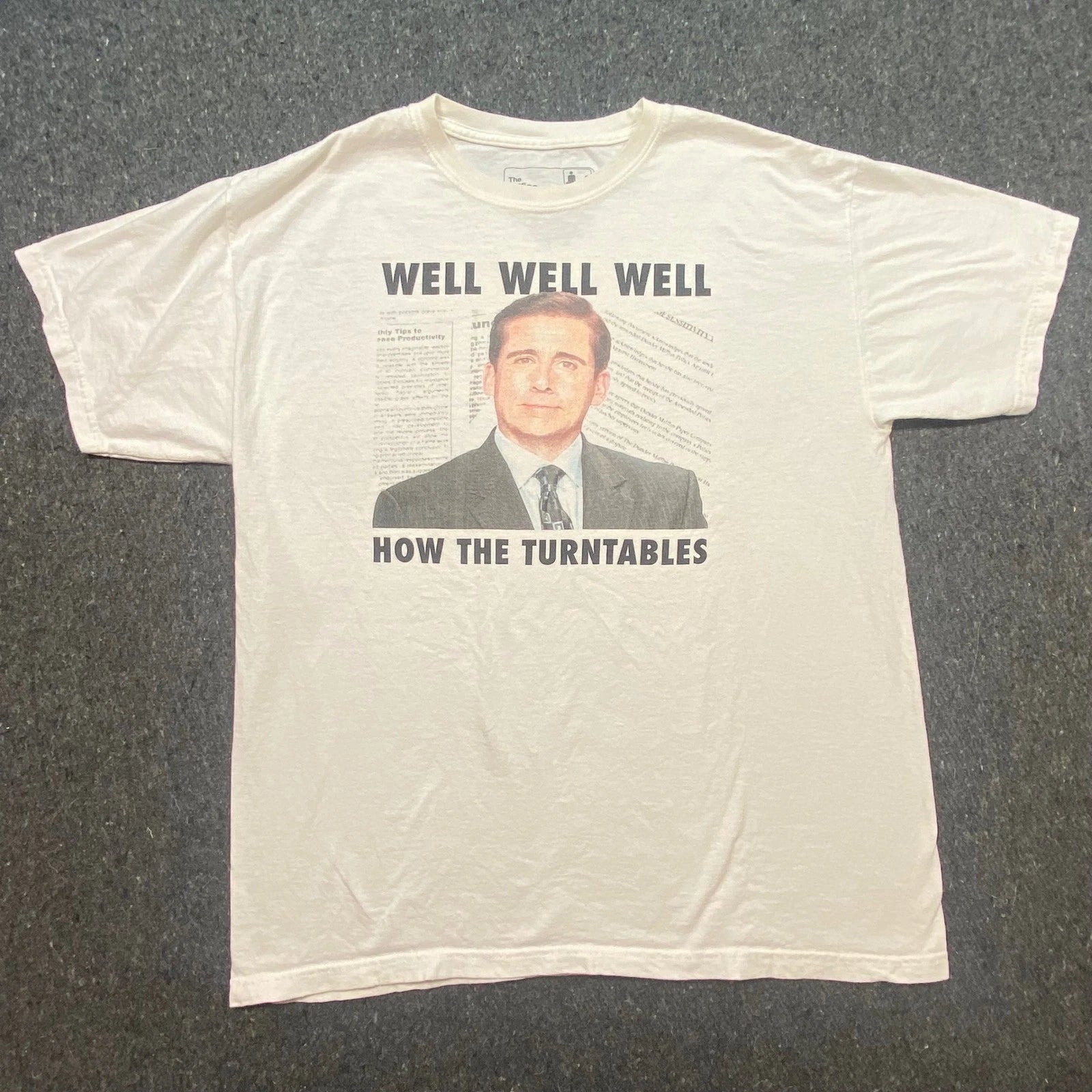 Ripple Junction The Office Michael Scott Shirt L Mens White Meme Turntables Tee