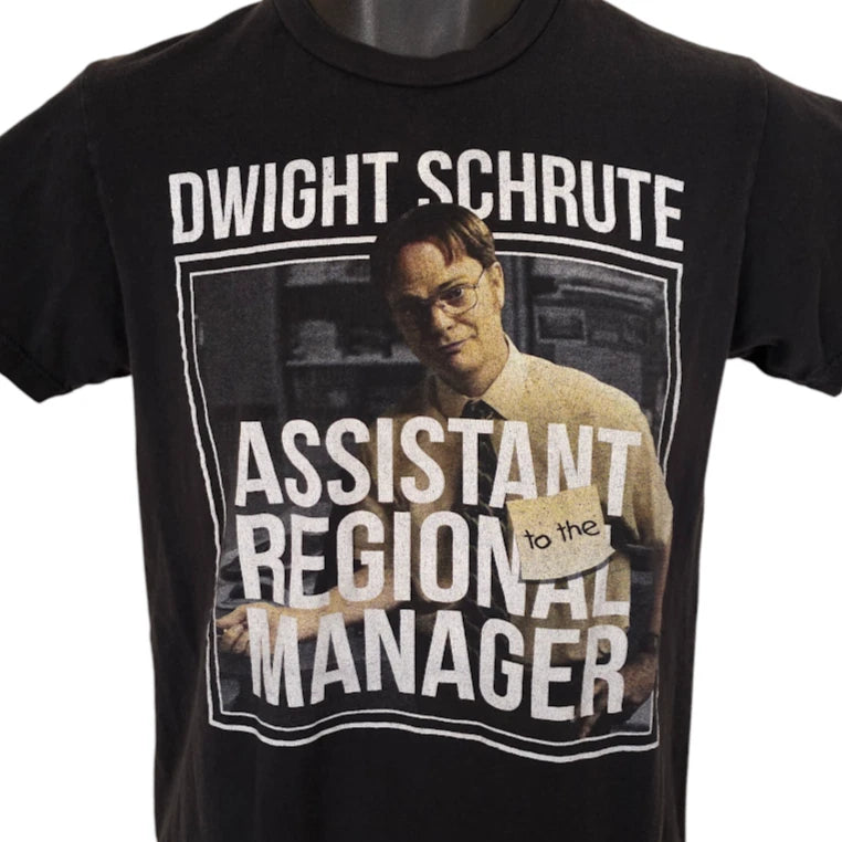 The Office T Shirt Mens Size Small Black Dwight Schrute Asst Regional Manager