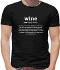 Definition Wine - Mens T-Shirt - Funny Red White Pinot Drinker Love Pub