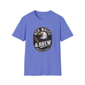 -Red White & Brew eagle logo T-Shirt | Americana coffee design