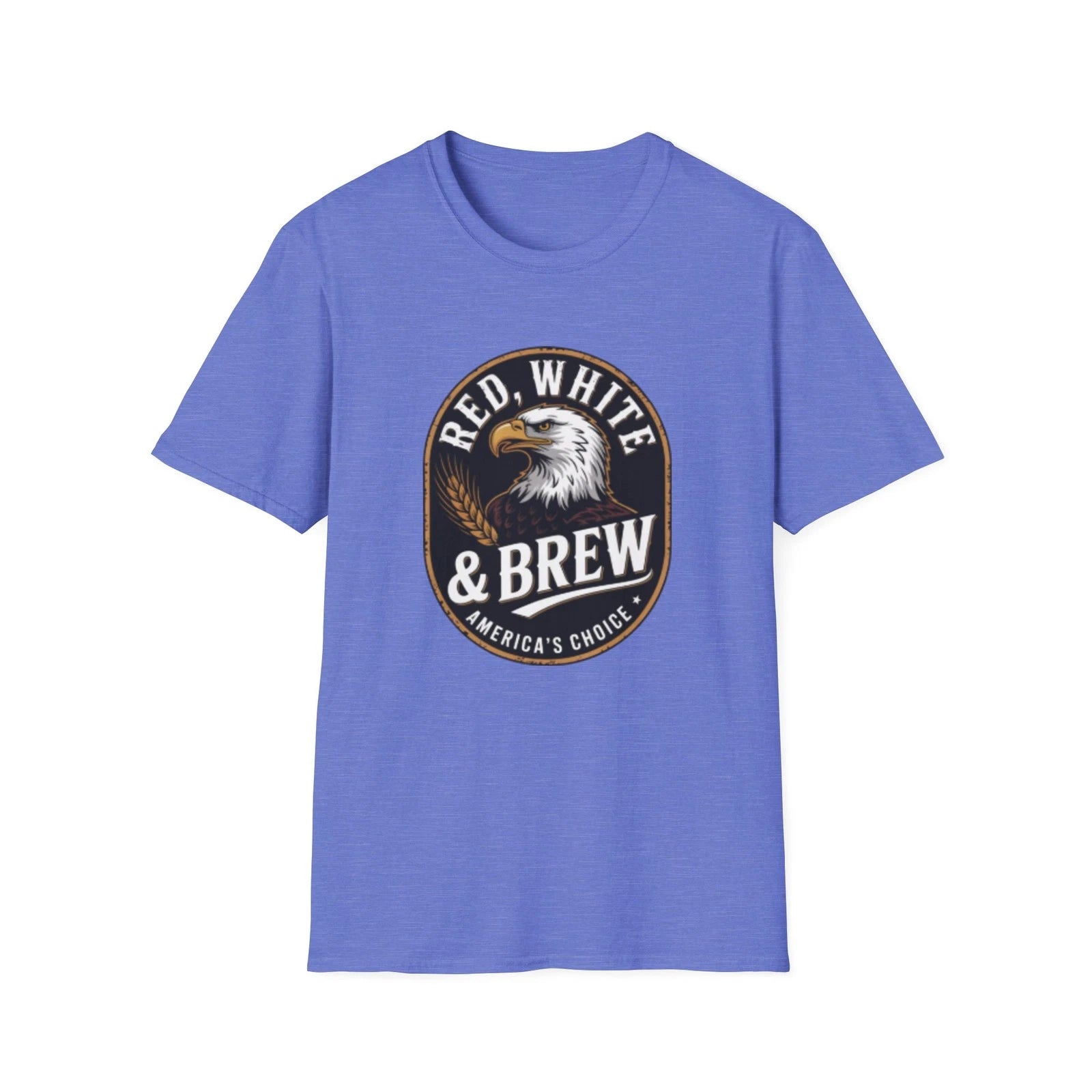-Red White & Brew eagle logo T-Shirt | Americana coffee design