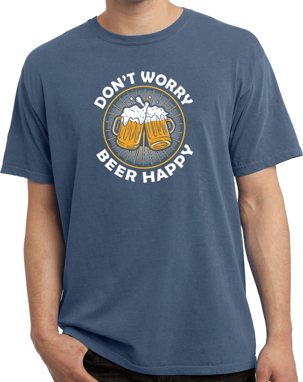 Beer Happy Pigment Dyed T-shirt