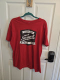 EUC Shirt Narragansett Beer Logo T-Shirt Funny American Usa Unisex Size XL Red