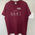 Beerobics Team Beer Funny Humor Burgundy Tee Size XL