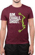 Archery Bow Hunting Aim Exhale Shoot T-Shirt