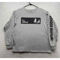 The Office Dunder Mifflin T-Shirt Mens Large L Heather Gray TV Comedy Carrel