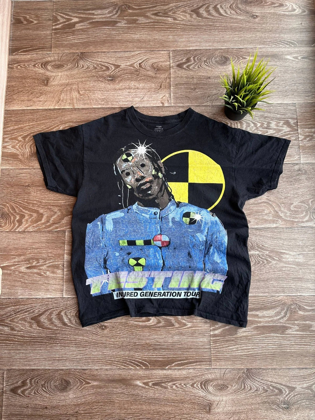 ASAP Rocky Injured Generation Tour Testing Dummy T Shirt Mens Size L USA