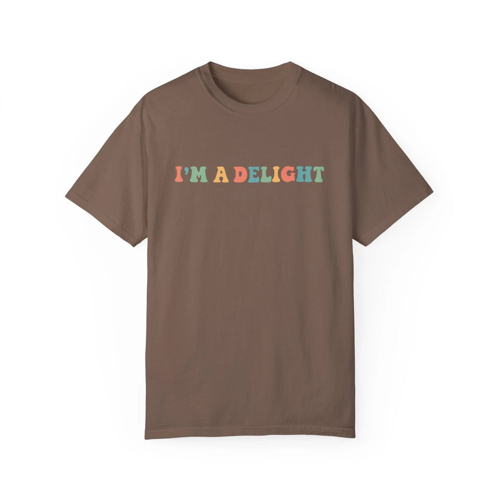 I'm A Delight Unisex TShirt Funny Quote Meme Shirt Cute Retro 60s Style Tee