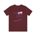 Funny Wine Drinking Intelligence Smart Wine Drink Unisex Jersey Short Sleeve Tee