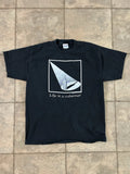 Vintage 90s Cabernet Wine T-Shirt Size Large Made In USA Pun Graphic Tee