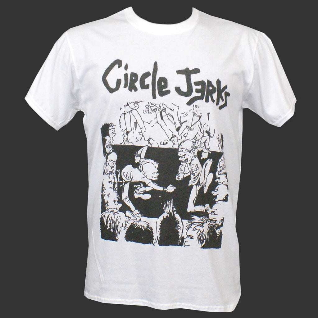CIRCLE JERKS PUNK ROCK HARDCORE T-SHIRT unisex white S-3XL