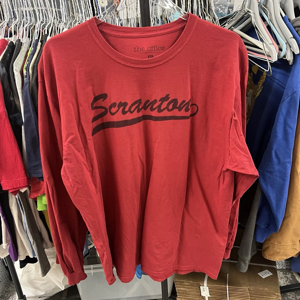 The Office Long Sleeve T Shirt XL Dunder Mifflin Company Scranton Picnic Casual