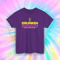 Drunken Grownups T-Shirt S-5XL Funny Wine Lover America Runs on Wine Tee