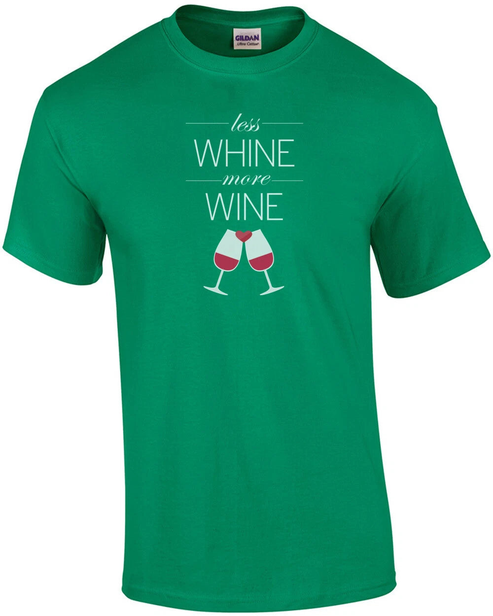 Less whine - more wine - funny wine t-shirt
