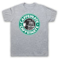 CAFFEINATE DALEK PARODY DR WHO SCI FI COFFEE UNOFFICAL MENS & WOMENS T-SHIRT