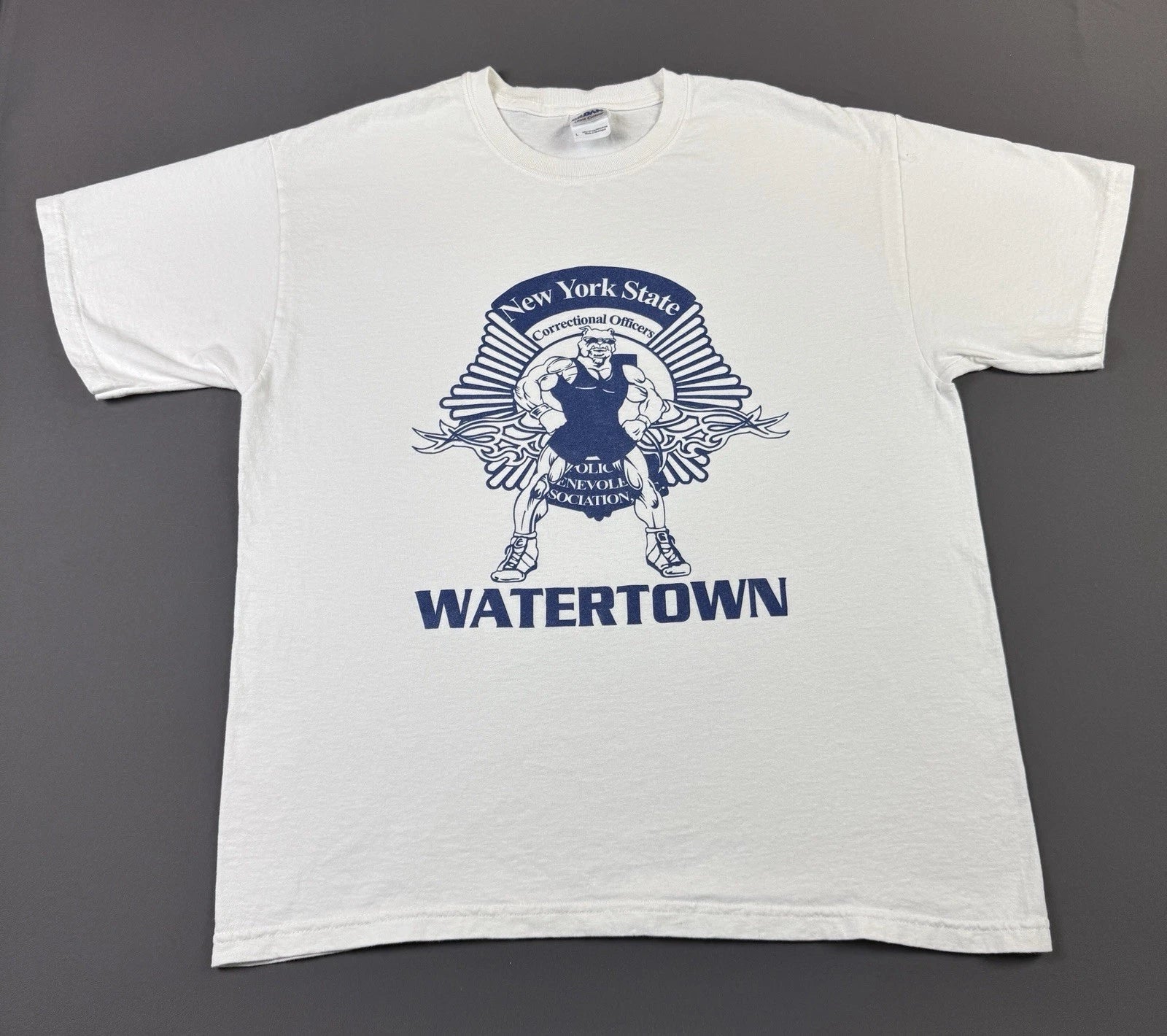 Rare Vintage Y2K New York State Correctional Officer Watertown Funny Humor Large