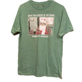 Ripple Junction Men's Green Graphic The Office Cotton  T-Shirt Size M