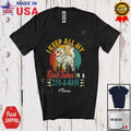 Custom Name Dad Jokes In Dad-A-Base; Father's Day Cat IT Manager Retro T-Shirt