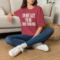 I’m Not Lazy I’m On Energy Saving Mode T-Shirt | Funny Slogan Tee