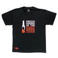 Hockey Beer League T-Shirt, Proud Member Beer League, Black, New