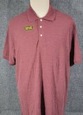 The Foundry Supply Co Adult Men's Short Sleeve 3 Button Polo LT Autumn Burgundy