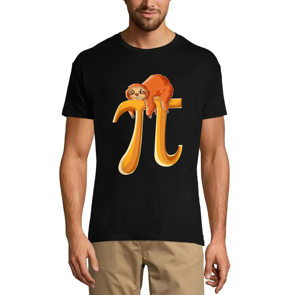 Men's Graphic T-Shirt Happy Pi Day Lazy Sloth Lover - Math Eco-Friendly Limited