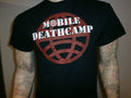 MOBILE DEATHCAMP CONCERT T SHIRT Lazy American Workers Death To False Metal MED