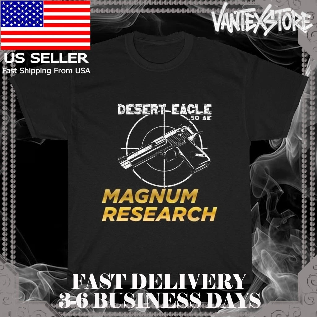 NEW SHIRT MAGNUM RESEARCH DESERT EAGLE CLASSIC LOGO T-SHIRT FUNNY USA SIZE S-5XL