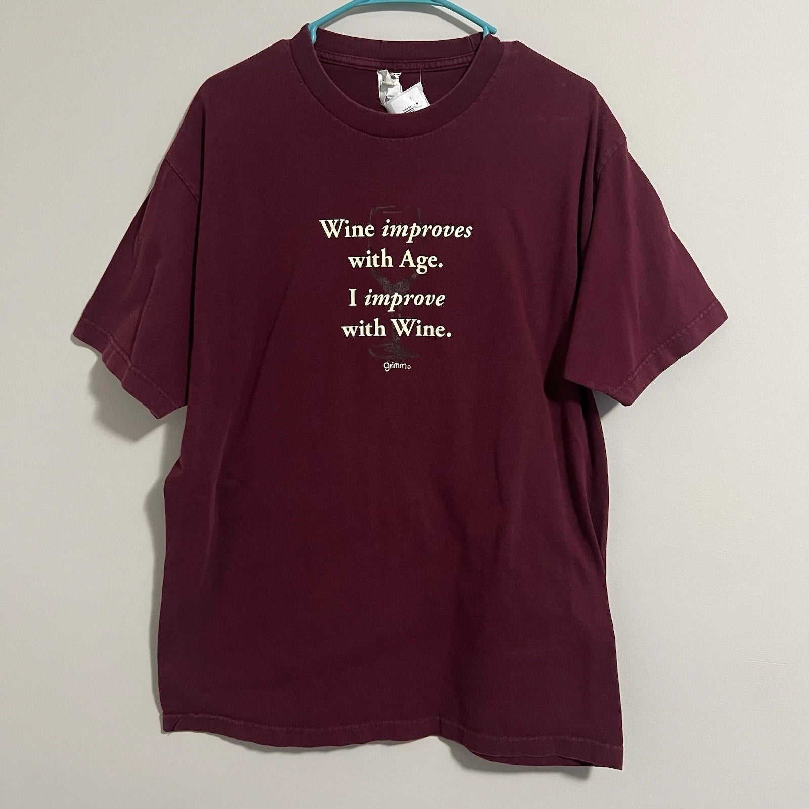 Size L - Wine Improves With Age T-Shirt