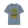 Touch Grass Sloth T-Shirt | Lazy Sloth Illustration, Chill Vibes Funny Tee