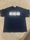 Vintage Cop T-shirt Size XL Funny Comedy Police Tennessee River Y2K Donut