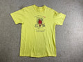 Hanes Beefy-T Shirt Mens Large Single Stitch Devil Post Office Humor Yellow