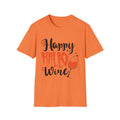 Funny Wine Lover Unisex T-Shirt, Halloween Shirt, Happy Hallo Wine Tee,