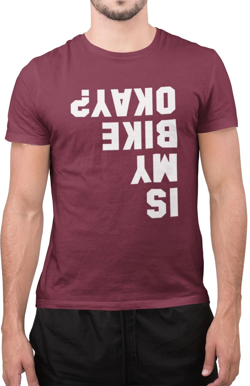Funny is My Bike Okay Bike Lovers Bikers Novelty T-Shirt