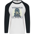 Weekend Funny Beer Cider Wine Alcohol Gin Mens L/S Baseball T-Shirt