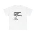 Introverted But Willing to Discuss Bird Watching Unisex Heavy Cotton Tee