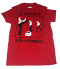Office Space Men's Shirt It Feels Good To Be A Gangsta Red XXL / 2XL NEW