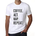 ULTRABASIC men's t-shirt coffee act nap repetition coffee act nap repeat