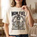 Mom Fuel Skull Comfort Tee Coffee Chaos Mama Funny