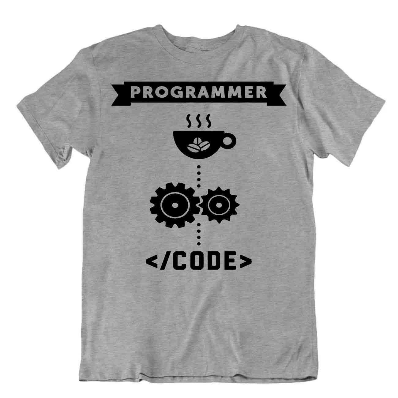 Programmer Code T-Shirt Coffee System Tee Funny Humor Shirt
