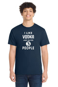 Funny Vodka Introvert T-Shirt Drinking Joke Bar Humor Alcohol Gift Tee