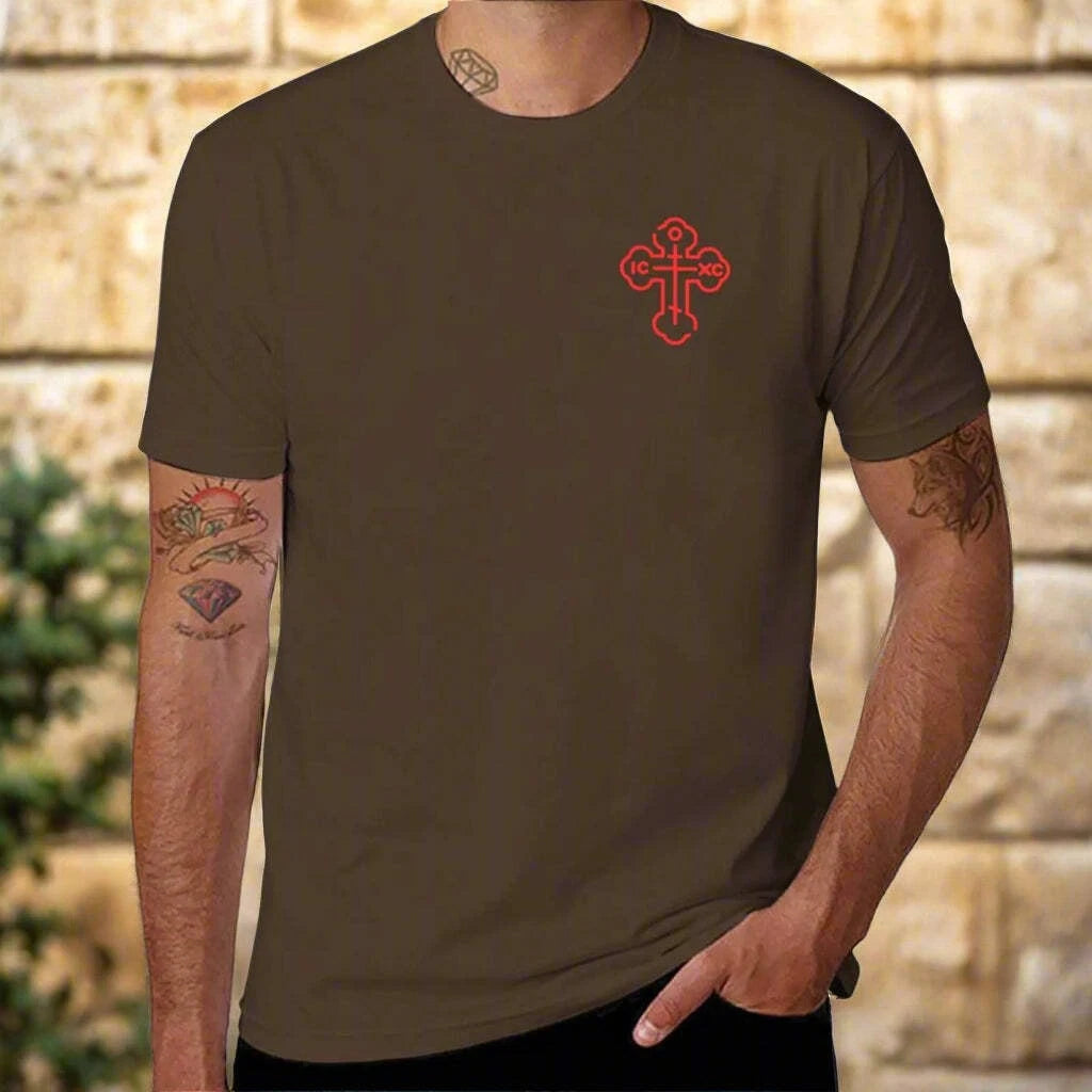Men's Eastern Orthodox ICXC Cross T-Shirt – Christian Graphic Tee