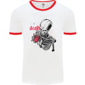Coffee or Death Skull Mens Ringer T-Shirt